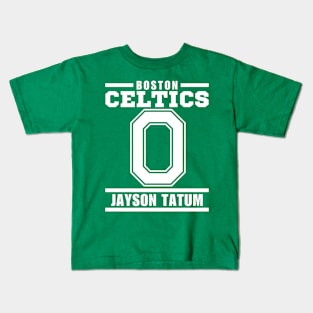 Boston Celtics Tatum 0 Basketball Player Kids T-Shirt